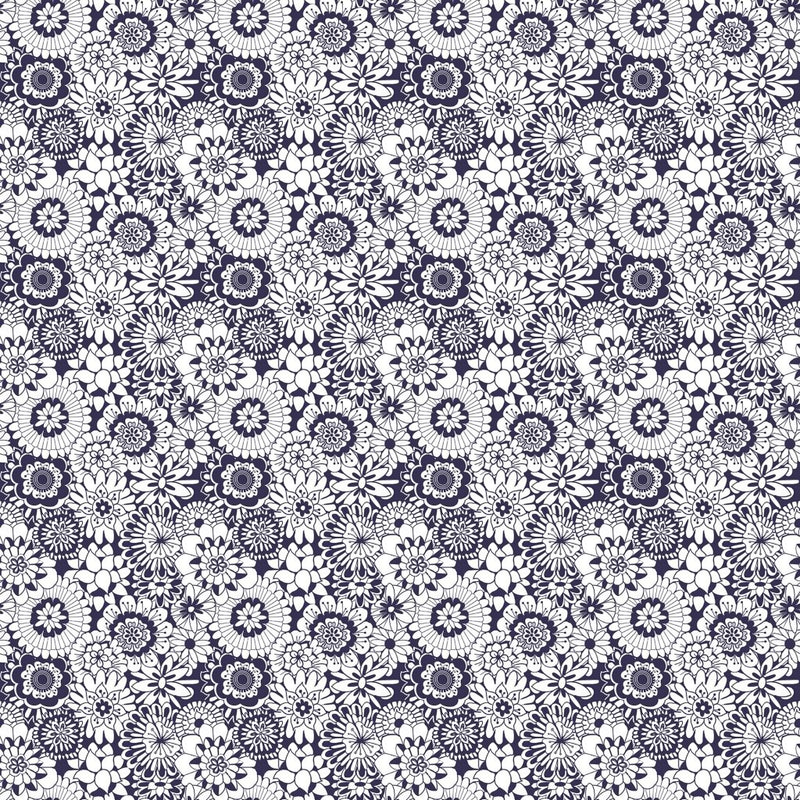 ColorWorks DL179 - Navy - RM Coco - Fabric by the Yard