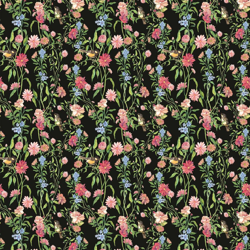 Windermere Garden - Midnight - RM Coco - Fabric by the Yard