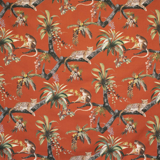 Lazy Leopard - Lacquer Red - RM Coco - Fabric by the Yard