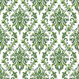 San Marco Damask - Emerald - RM Coco - Fabric by the Yard