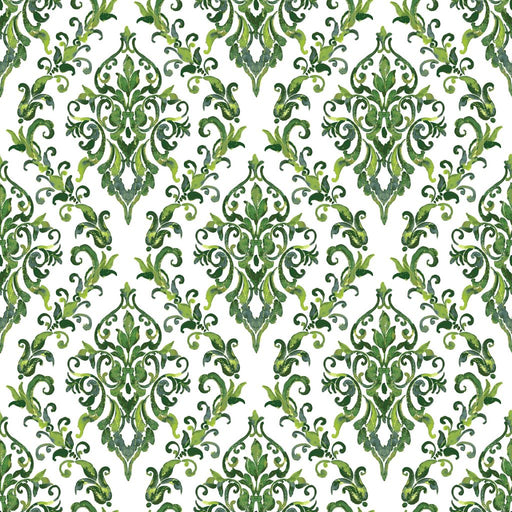 San Marco Damask - Emerald - RM Coco - Fabric by the Yard