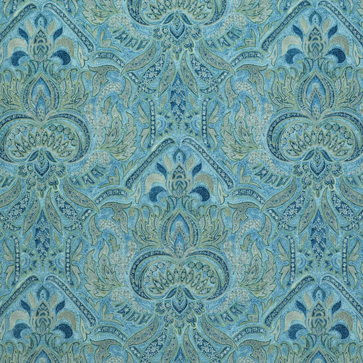 Sandahar Paisley - Blue Topaz - RM Coco - Fabric by the Yard