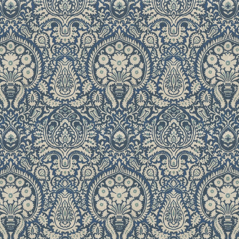 Shiraz Damask - Cobalt - RM Coco - Fabric by the Yard