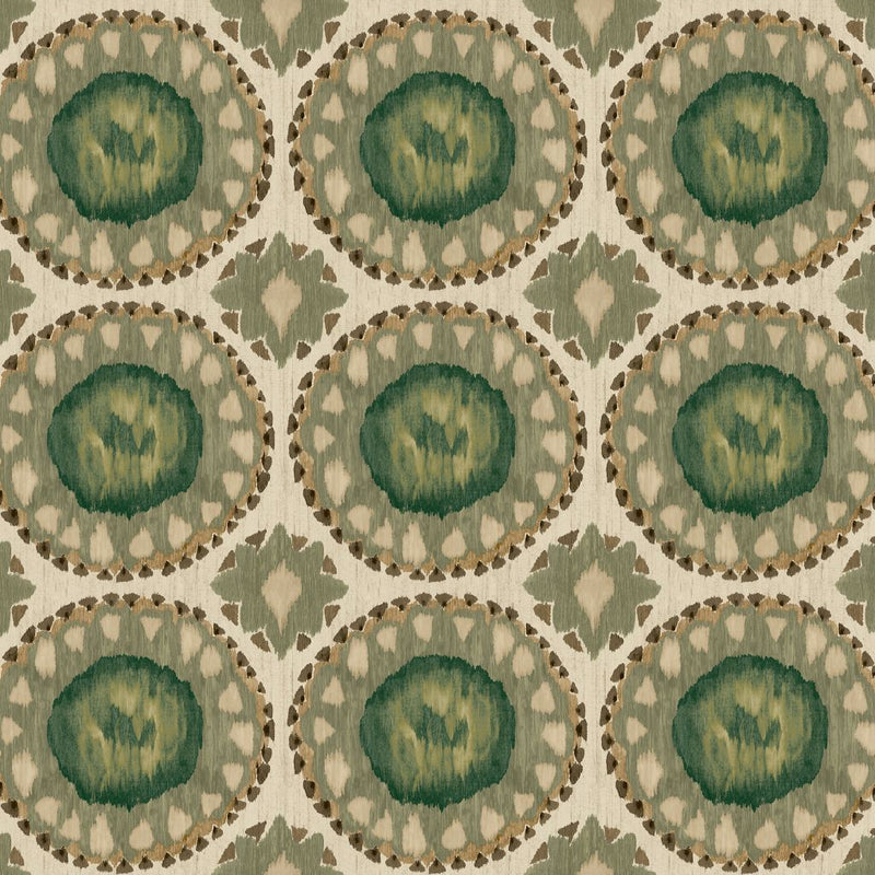 Toltec Medallion - Wasabi - RM Coco - Fabric by the Yard