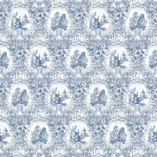 Les Singes Musiciens - French Blue - RM Coco - Fabric by the Yard