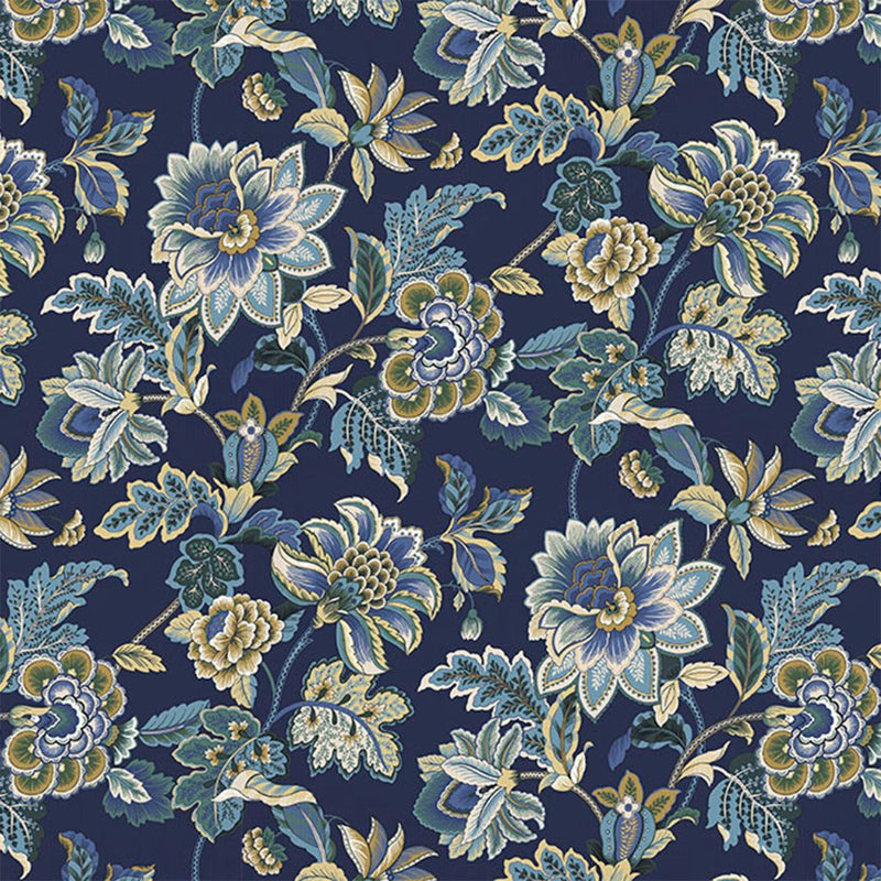 Highclare Garden - Cobalt - RM Coco - Fabric by the Yard