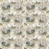 Audubon Fantasy - Golden Oak - RM Coco - Fabric by the Yard