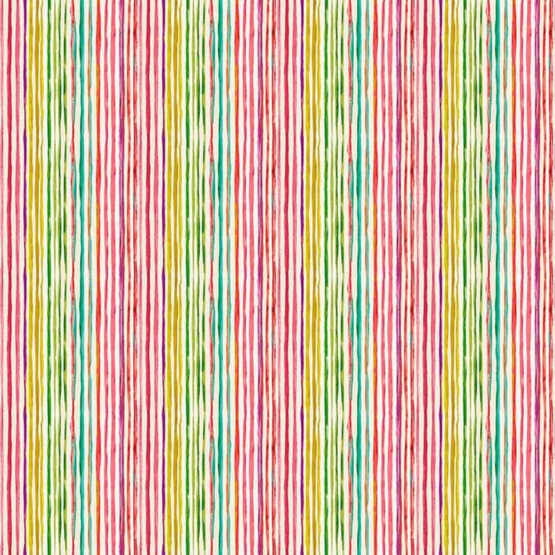 Caribe Stripe - Confetti - RM Coco - Fabric by the Yard