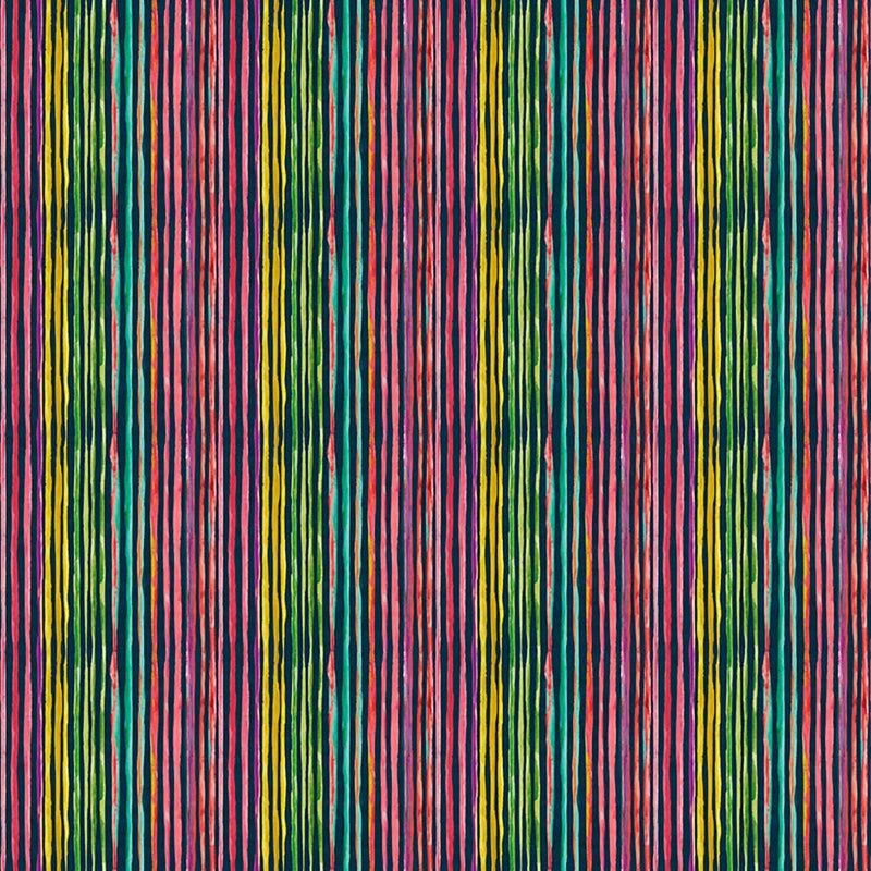 Caribe Stripe - Fireworks - RM Coco - Fabric by the Yard
