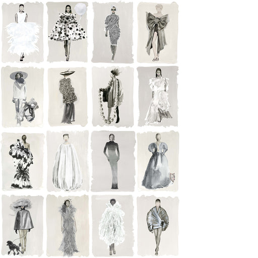 COLE & SON - COUTURE CAROUSEL- MONOCHROME - Wallcovering by the Roll MONOCHROME