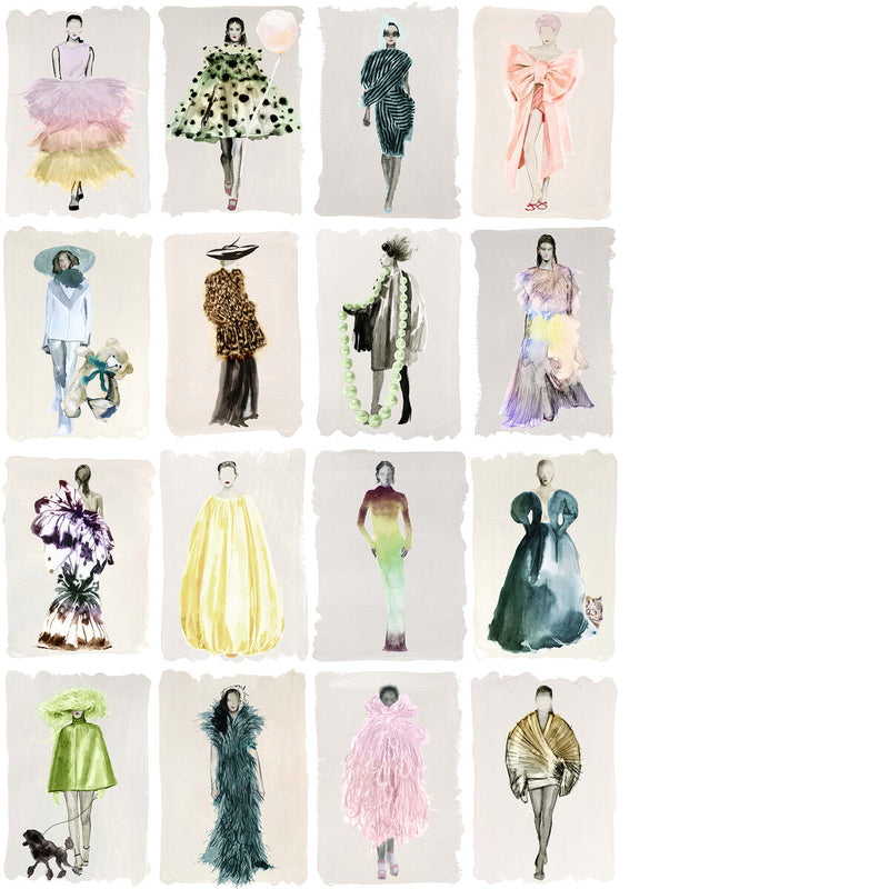 COLE & SON - COUTURE CAROUSEL- PASTEL - Wallcovering by the Roll PASTEL