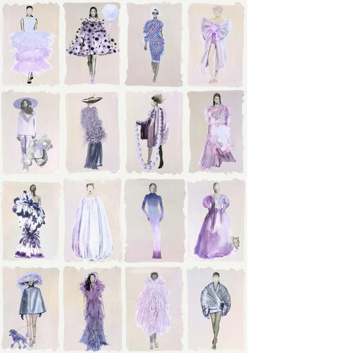 COLE & SON - COUTURE CAROUSEL- LAVENDER P - Wallcovering by the Roll LAVENDER P