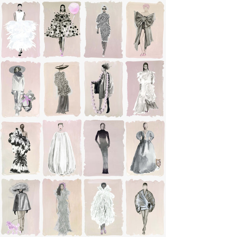 COLE & SON - COUTURE CAROUSEL- BLUSH P - Wallcovering by the Roll BLUSH P