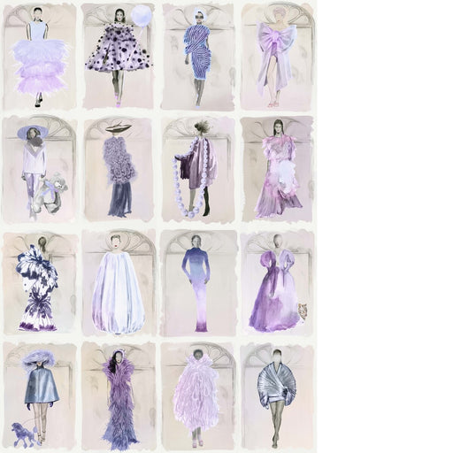 COLE & SON - COUTURE CAROUSEL W- LAVENDER P - Wallcovering by the Roll LAVENDER P