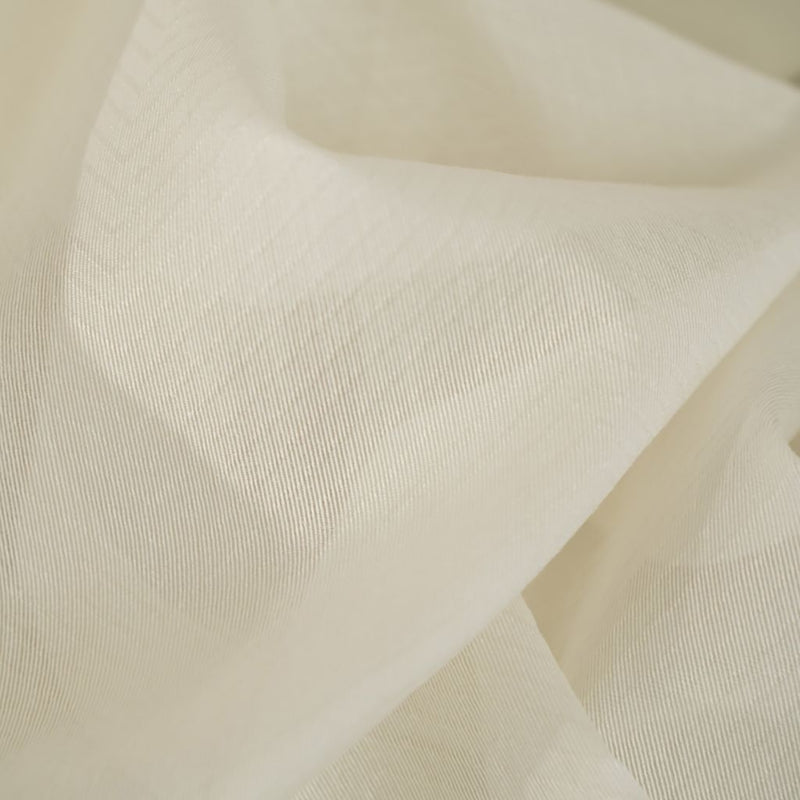 Afton Wide-Width FR Sheer - Coconut - RM Coco - Fabric by the Yard