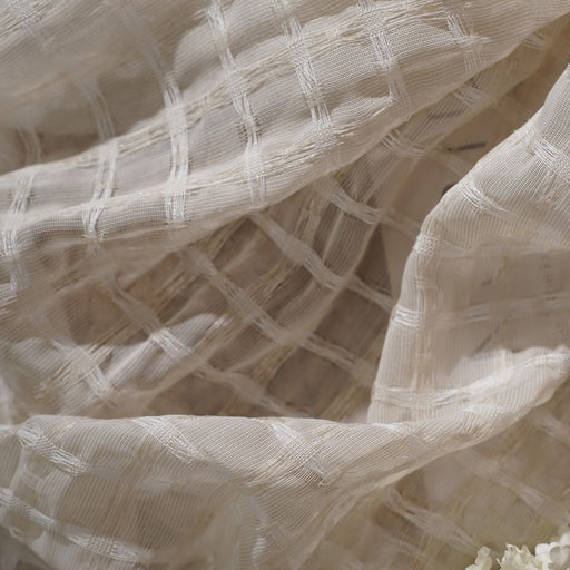 Lanshire Wide-Width FR Sheer - Winter White - RM Coco - Fabric by the Yard