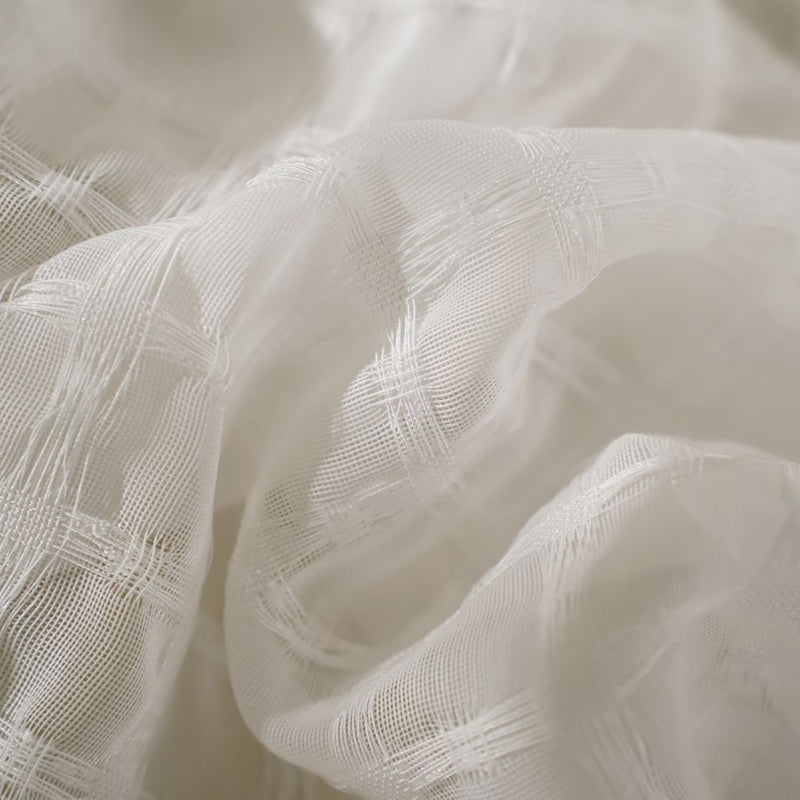 Lanshire Wide-Width FR Sheer - Coconut - RM Coco - Fabric by the Yard