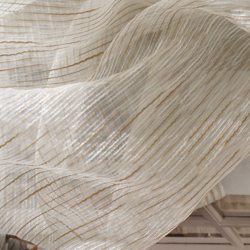 Neuhoff Wide-Width FR Sheer - Winter White - RM Coco - Fabric by the Yard