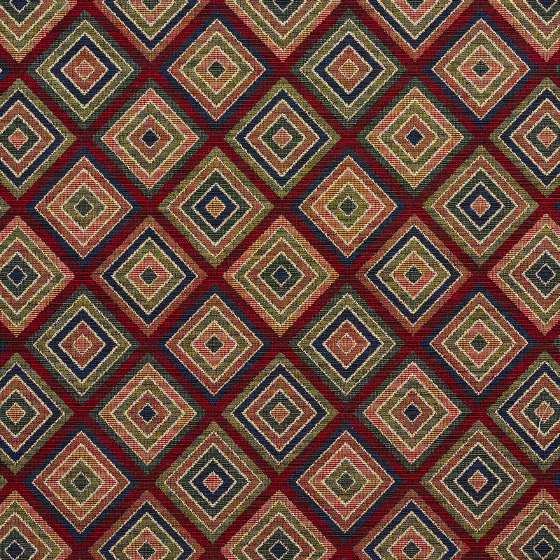 Charlotte - 1965 - Merlot Diamond - Fabric by the Yard Merlot Diamond
