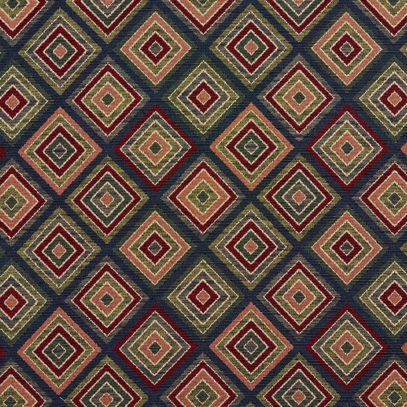 Charlotte - 1967 - Navy Diamond - Fabric by the Yard Navy Diamond