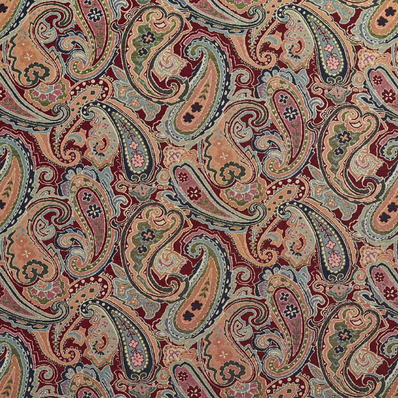 Charlotte - 1969 - Merlot Paisley - Fabric by the Yard Merlot Paisley