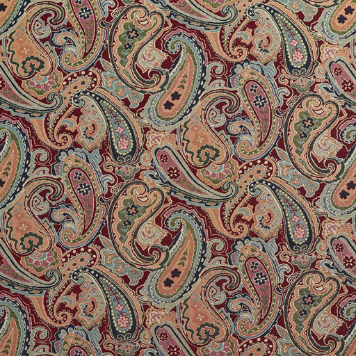 Charlotte - 1969 - Merlot Paisley - Fabric by the Yard Merlot Paisley