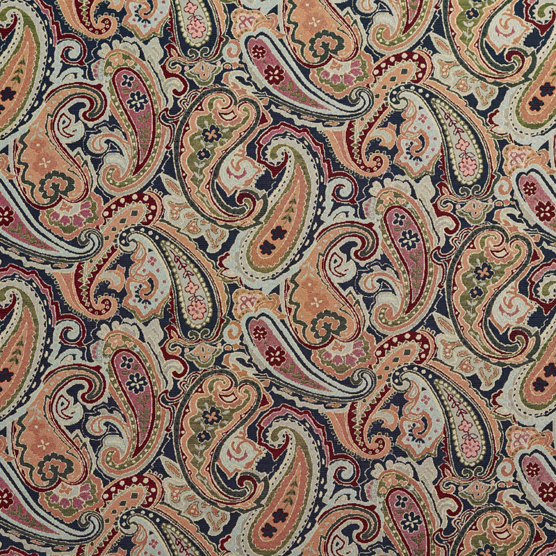 Charlotte - 1971 - Navy Paisley - Fabric by the Yard Navy Paisley