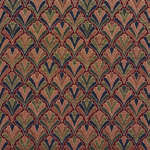 Charlotte - 1973 - Merlot Fan - Fabric by the Yard Merlot Fan