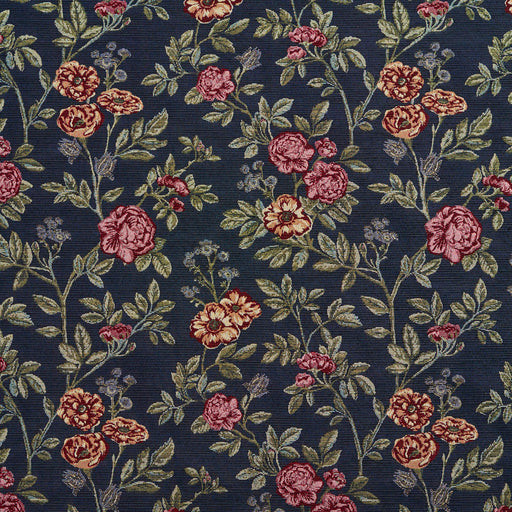 Charlotte - 1979 - Navy Bouquet - Fabric by the Yard Navy Bouquet