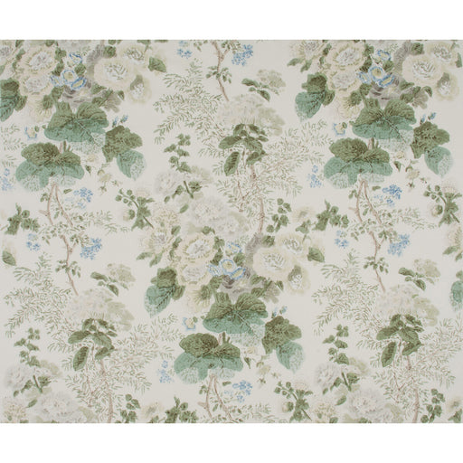 LEE JOFA - HOLLYHOCK HDB- GREY/SAGE - Fabric by the Yard GREY/SAGE