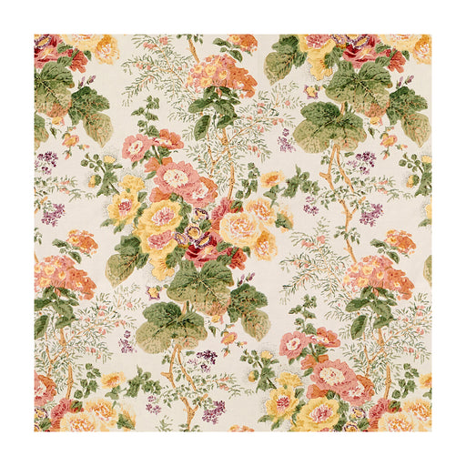 LEE JOFA - HOLLYHOCK HDB- RED/GREEN - Fabric by the Yard RED/GREEN