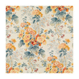LEE JOFA - HOLLYHOCK HDB- APRICOT/LAKE - Fabric by the Yard