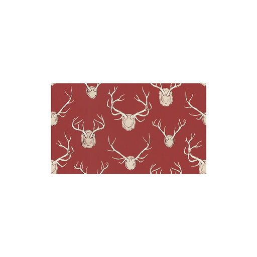 LEE JOFA - ANTLERS- RED - Fabric by the Yard RED