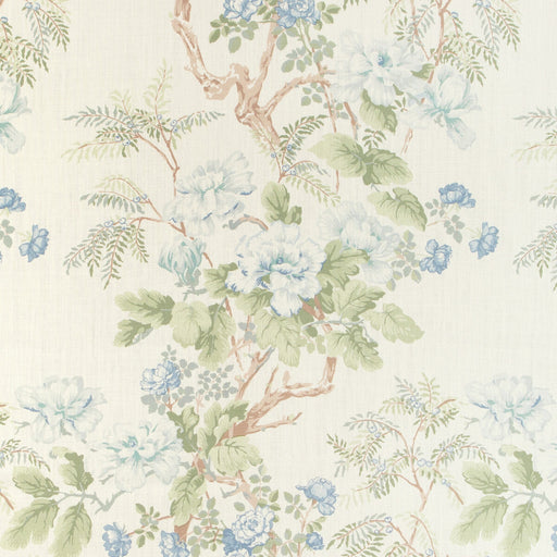 LEE JOFA - CHINESE PEONY- BLUE - Fabric by the Yard BLUE