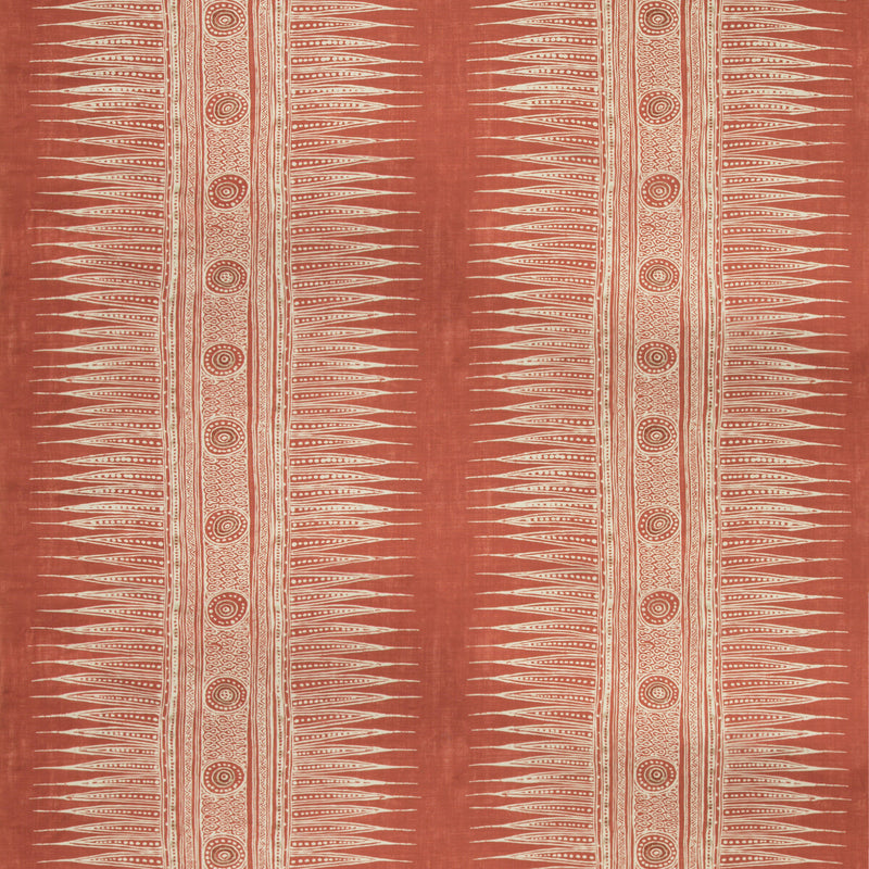 LEE JOFA - INDIAN ZAG- MADDER - Fabric by the Yard MADDER