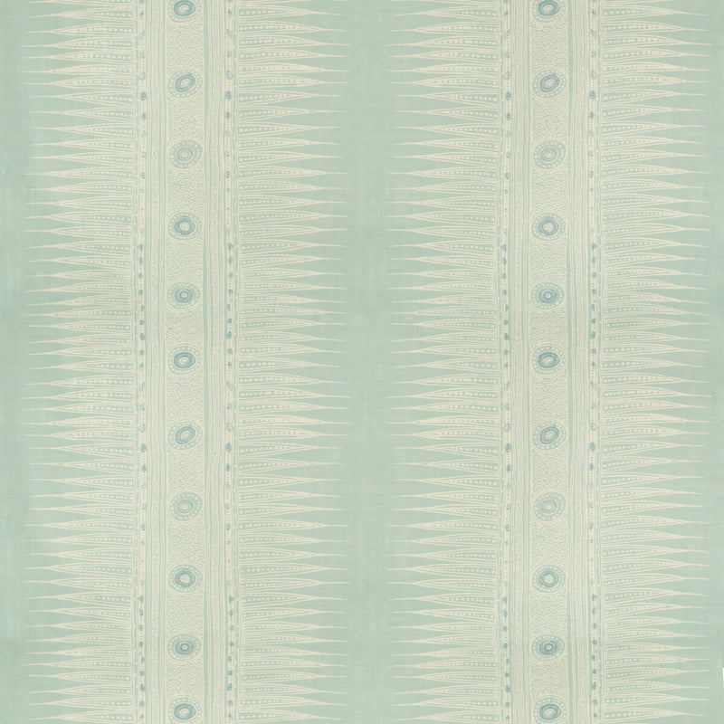 LEE JOFA - INDIAN ZAG- AQUA - Fabric by the Yard AQUA