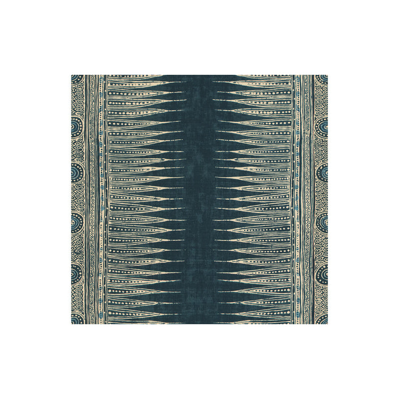 LEE JOFA - INDIAN ZAG- INDIGO - Fabric by the Yard INDIGO