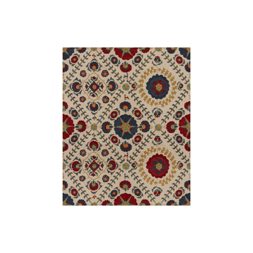 LEE JOFA - AYLA TRELLIS- INDIGO/RED - Fabric by the Yard INDIGO/RED