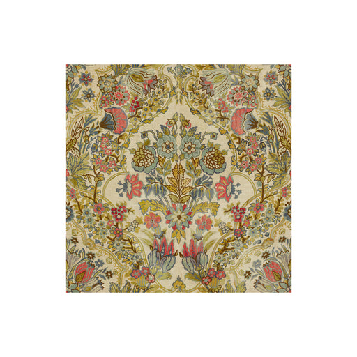 LEE JOFA - TETBURY- ROSE/AQUA - Fabric by the Yard ROSE/AQUA