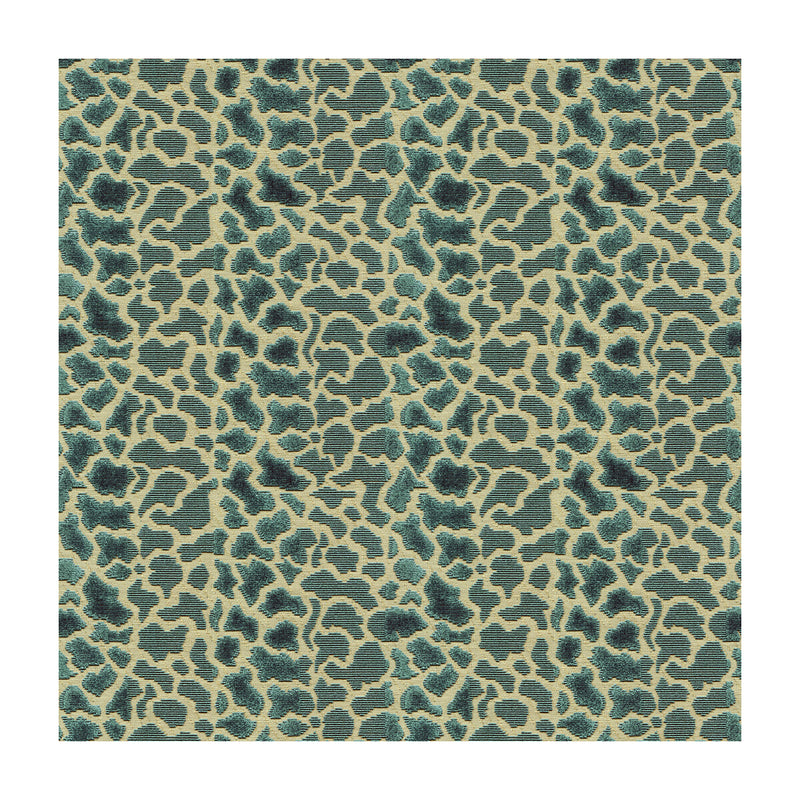LEE JOFA - TIMBUKTU VELVET- BLUE - Fabric by the Yard BLUE