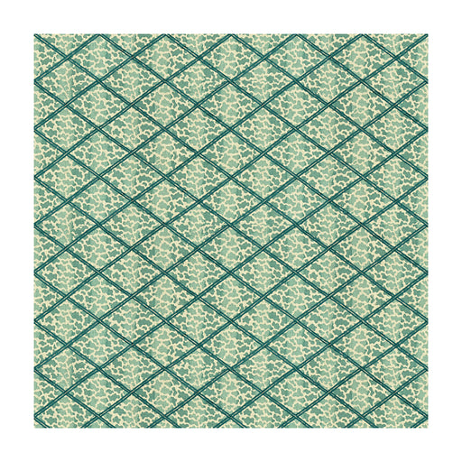 LEE JOFA - JAG TRELLIS- TURQUOISE - Fabric by the Yard TURQUOISE