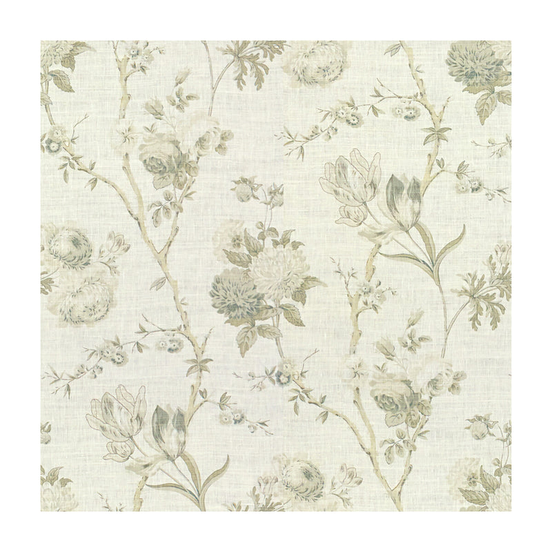 LEE JOFA - ALLEGRA LINEN- GREY - Fabric by the Yard GREY