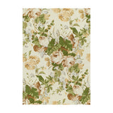 LEE JOFA - MAISIE LINEN- TAN/LEAF - Fabric by the Yard