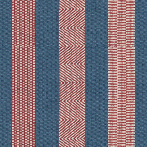 LEE JOFA - BERBER- DENIM/RUBY - Fabric by the Yard DENIM/RUBY