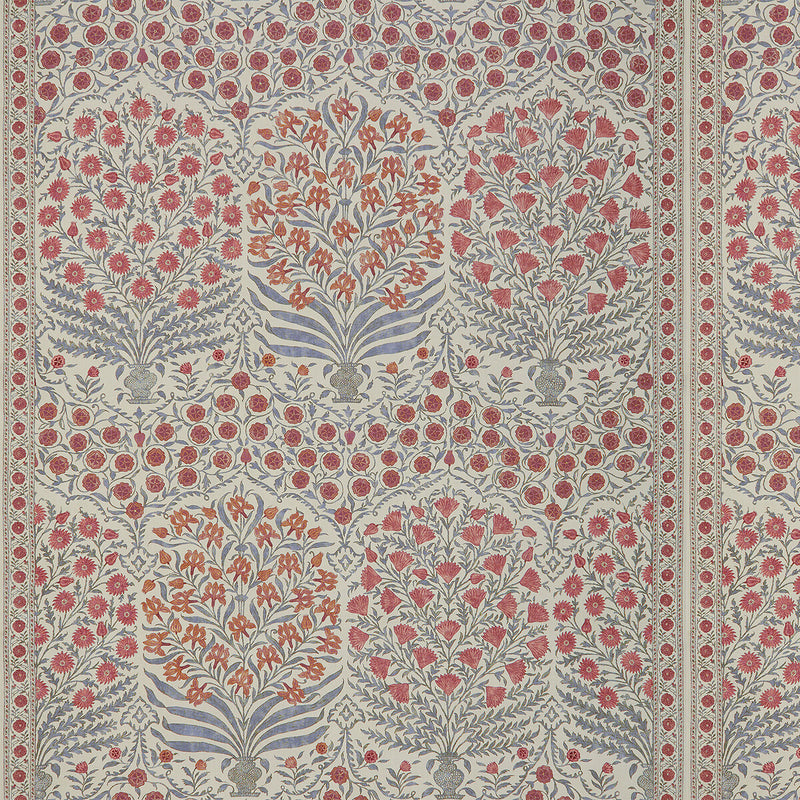 LEE JOFA - SAMEERA- RED/BLUE - Fabric by the Yard RED/BLUE