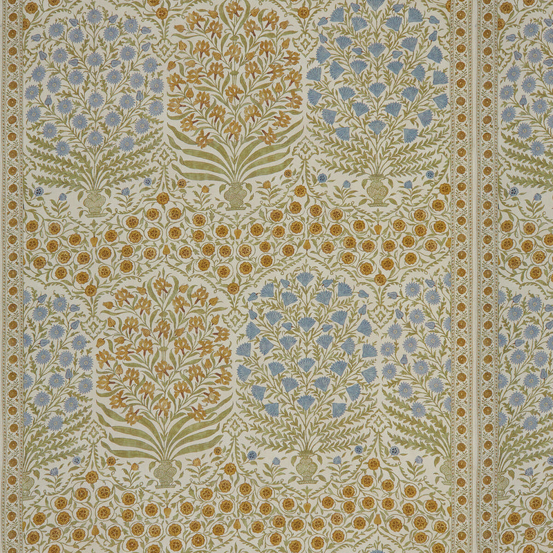 LEE JOFA - SAMEERA- SAPPHIRE/GOLD - Fabric by the Yard SAPPHIRE/GOLD