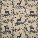 LEE JOFA - CARIBOU EMB- NAVY - Fabric by the Yard