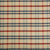 LEE JOFA - FANNIN PLAID- RUBY/NAVY - Fabric by the Yard