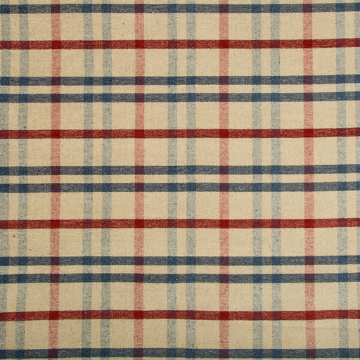LEE JOFA - FANNIN PLAID- RUBY/NAVY - Fabric by the Yard RUBY/NAVY