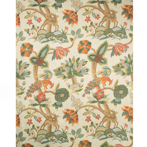 LEE JOFA - LEYLAND PRINT- BERRY/FOREST - Fabric by the Yard BERRY/FOREST